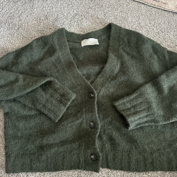 Women's Everlane Alpaca Wool Cardigan - Picture 2 of 4